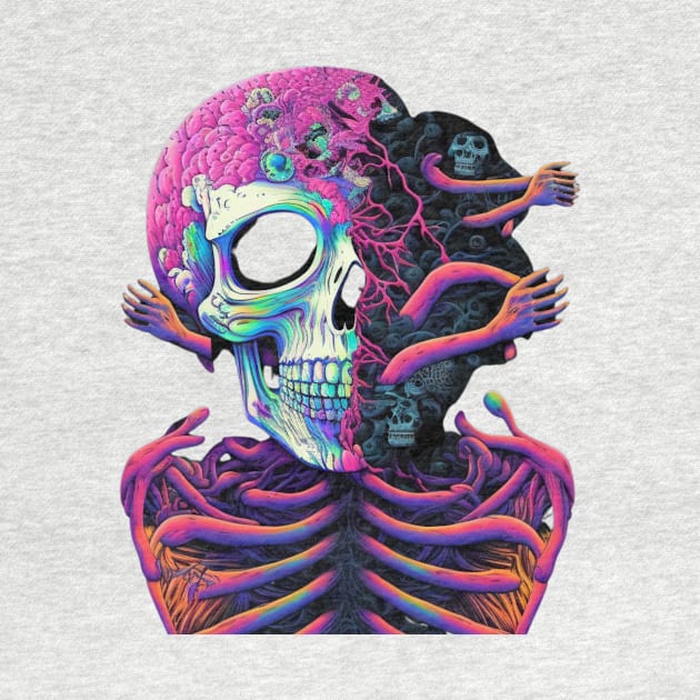 Melting skull by MindTankArt